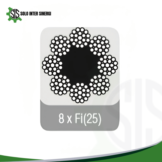 8 Strands Elevator Wire Rope 8 x Fi(25)