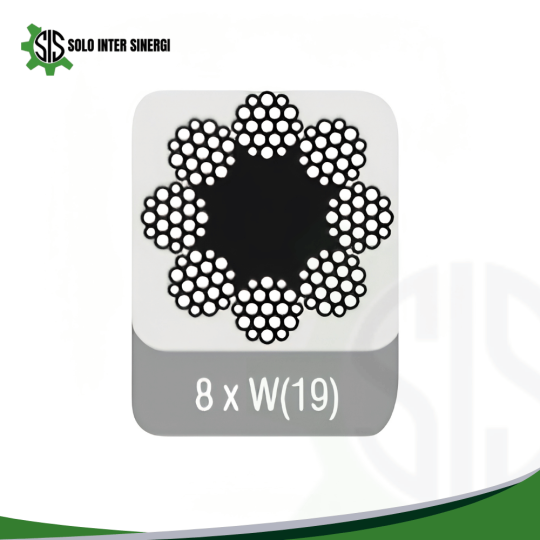 8 Strands Elevator Wire Rope 8 x W(19)