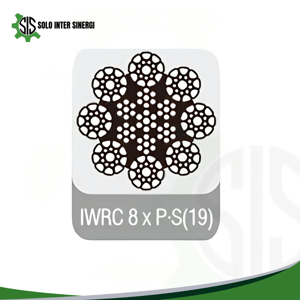 8 Strands IWRC(Independent Wire Rope Core) Wire Rope with Profile Wires IWRC 8 x P.S(19)