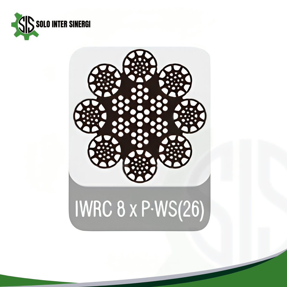 8 Strands IWRC(Independent Wire Rope Core) Wire Rope with Profile Wires IWRC 8 x P.WS(26)