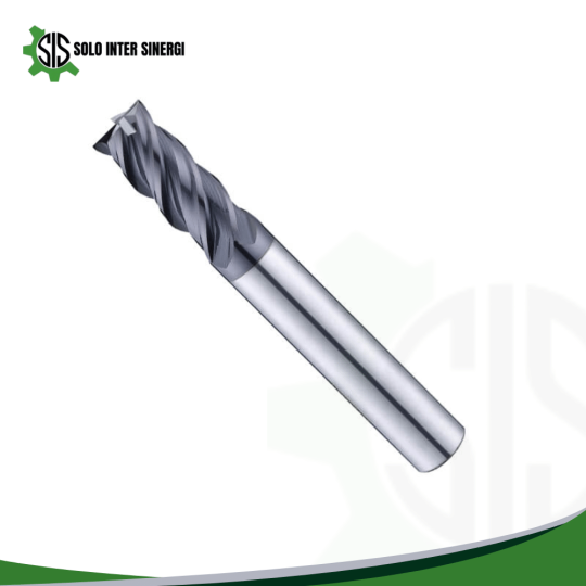 4 Flutes End Mills-Asymmetric Helix Angle(40°／42°) Unequalled Indexing