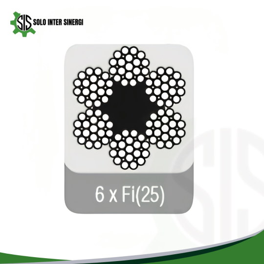 Fiber Core Parallel Lay Rope 6 x Fi(25)