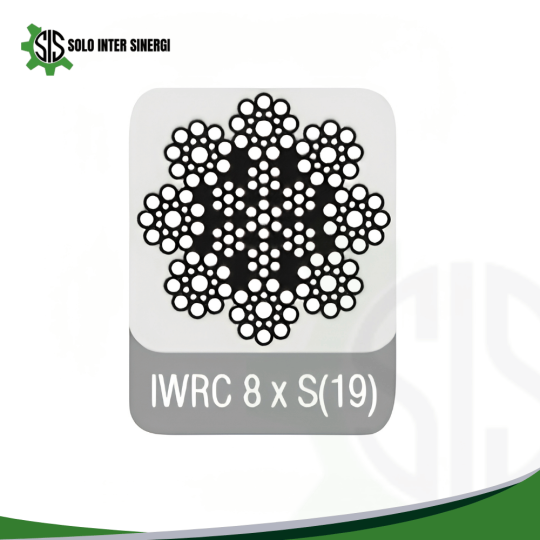 IWRC(Independent Wire Rope Core) 8 Strands Elevator Wire Rope IWRC 8 x S(19)
