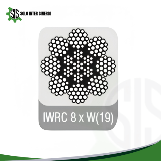 IWRC(Independent Wire Rope Core) 8 Strands Elevator Wire Rope IWRC 8 x W(19)