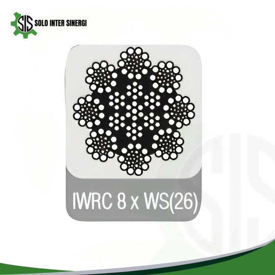 IWRC(Independent Wire Rope Core) 8 Strands Elevator Wire Rope IWRC 8 x WS(26)