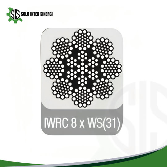 IWRC(Independent Wire Rope Core) 8 Strands Elevator Wire Rope IWRC 8 x WS(31)