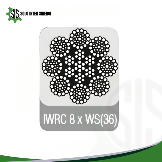IWRC(Independent Wire Rope Core) 8 Strands Elevator Wire Rope IWRC 8 x WS(36)