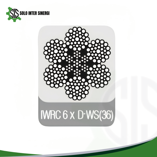 IWRC(Independent Wire Rope Core) Parallel Lay Rope - for Piling IWRC 6xD.WS(36)