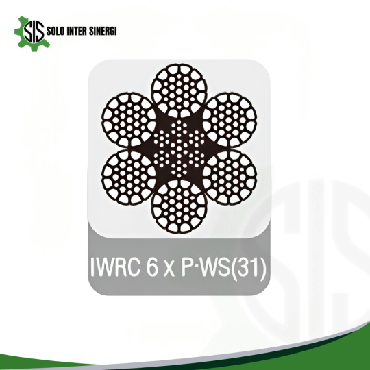 IWRC(Independent Wire Rope Core) Wire Rope with Profile Wires IWRC 6 x P.WS(31)