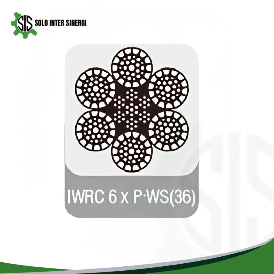 IWRC(Independent Wire Rope Core) Wire Rope with Profile Wires IWRC 6 x P.WS(36)