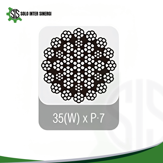 Non-rotation Rope or Hercules Rope 35(W) x P.7